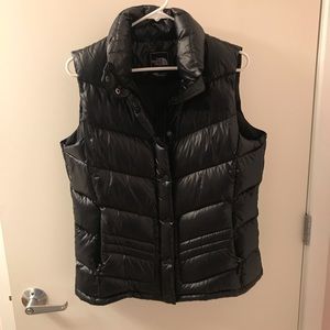 The North Face black puffer vest